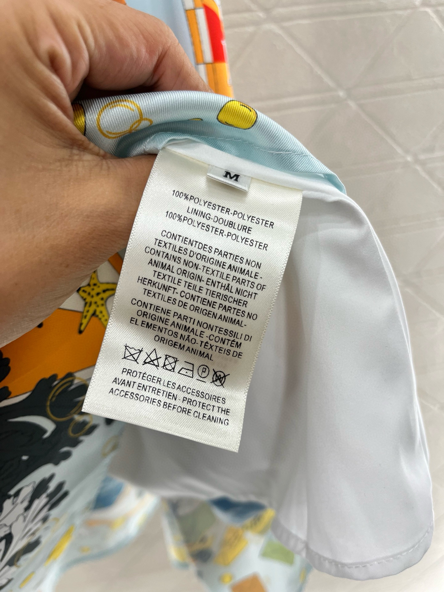 Herme Reactive All-over Printed Vintage Umbrella Skirt
