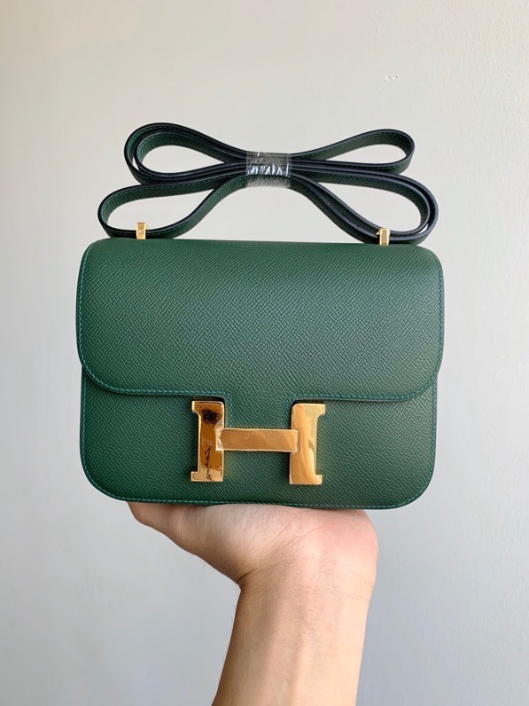 H**mes constance epsom leather-19cm
