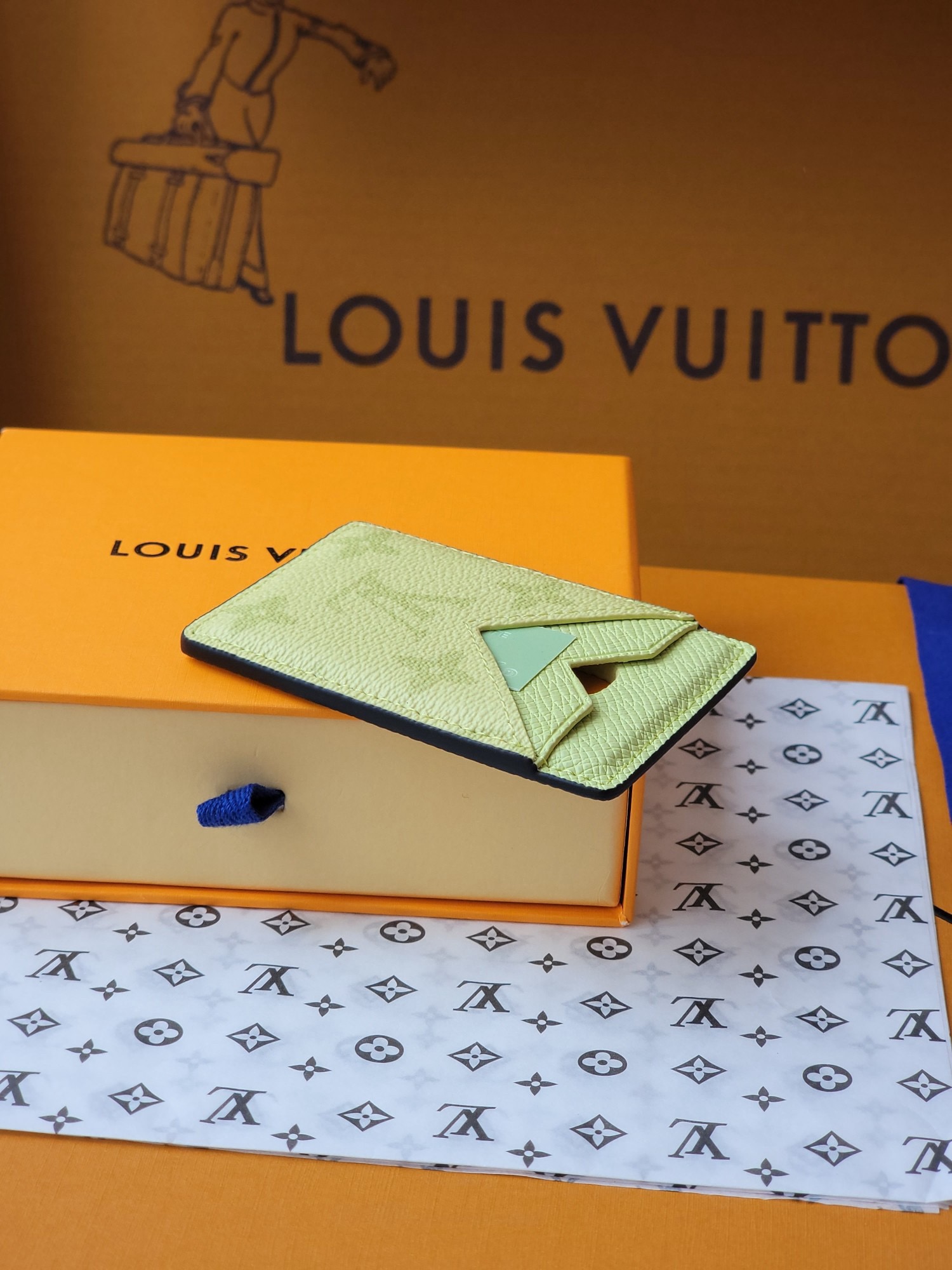 l0vis Vvtt0n card holder-9.5 x 0.5 x 6.5cm