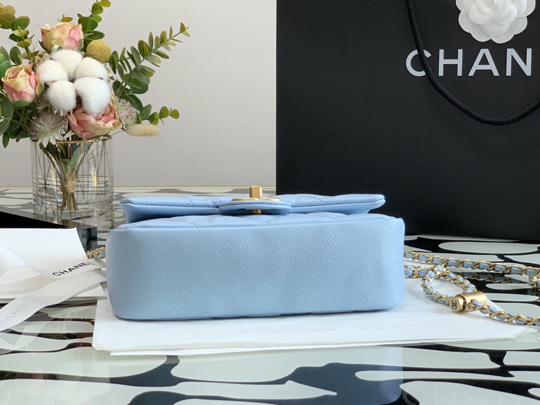 Ch@nel Flap Bag-13*19*6CM