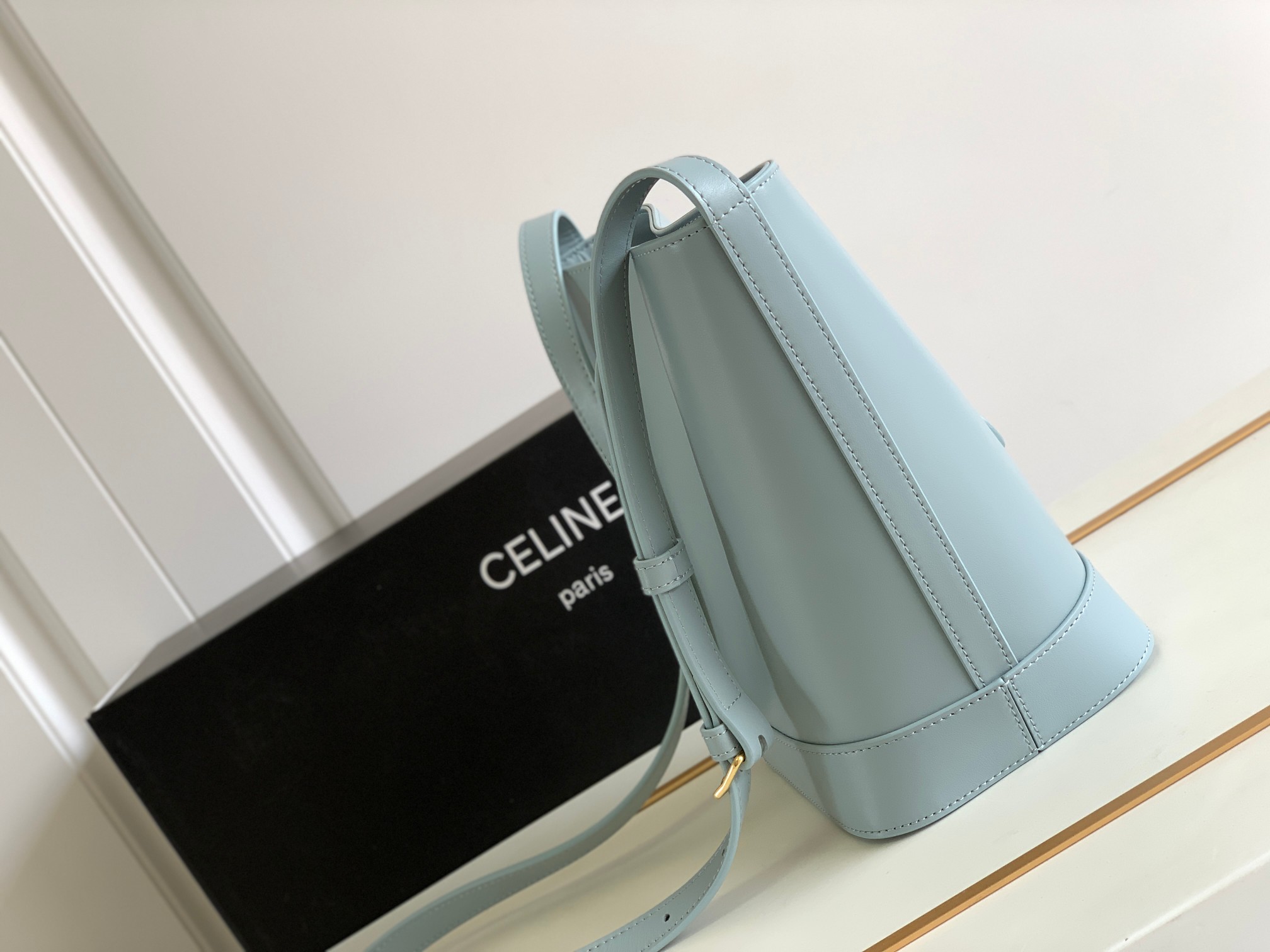 Ce**e cuir bucket-30×22×13cm