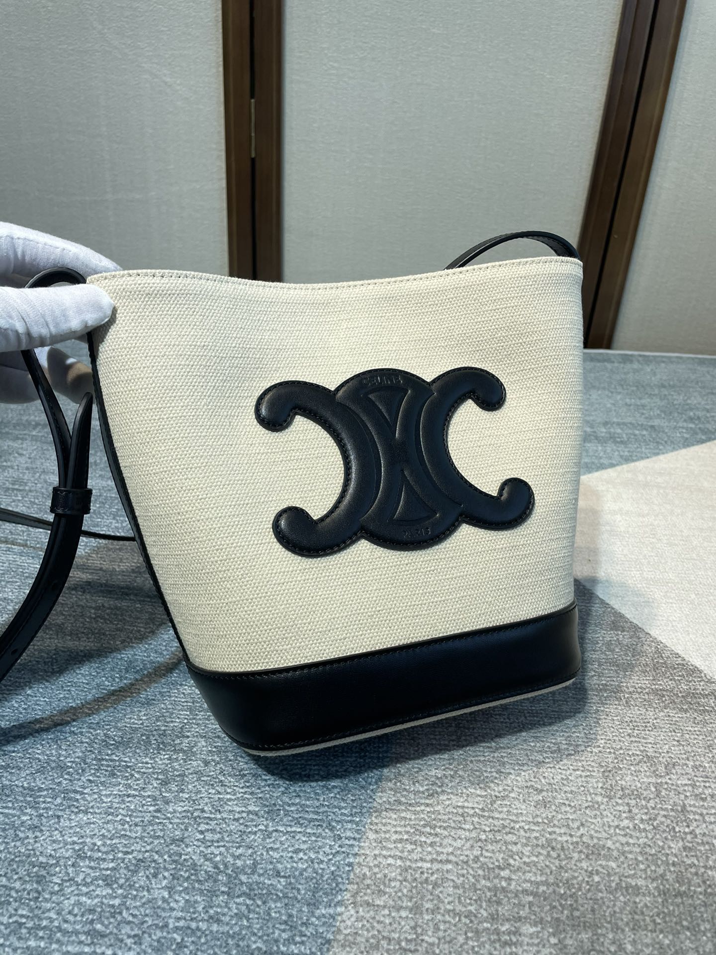 Ce**e cuir bucket-30×22×13cm