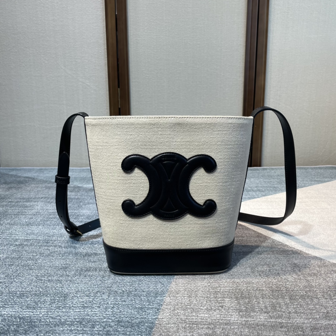 Ce**e cuir bucket-30×22×13cm