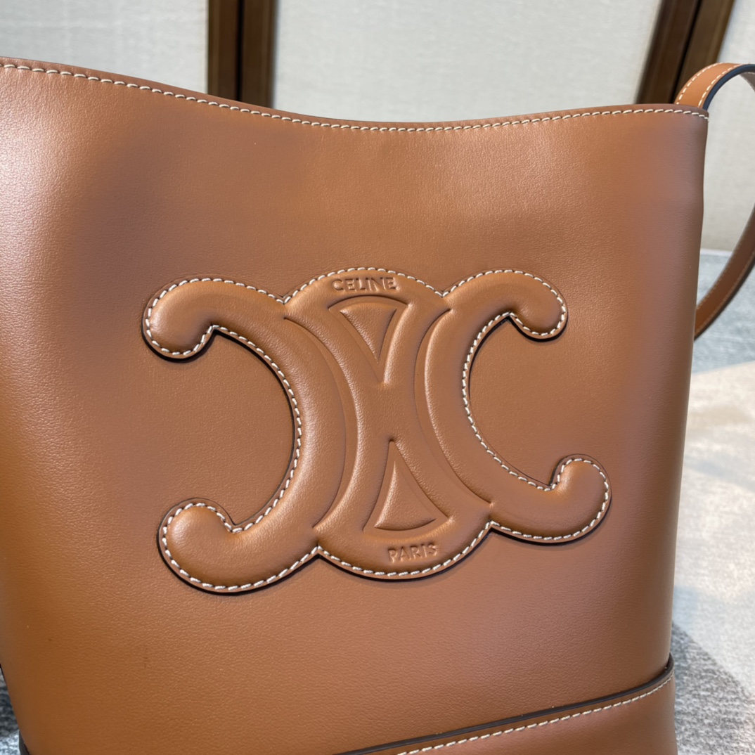 Ce**e cuir bucket-30×22×13cm