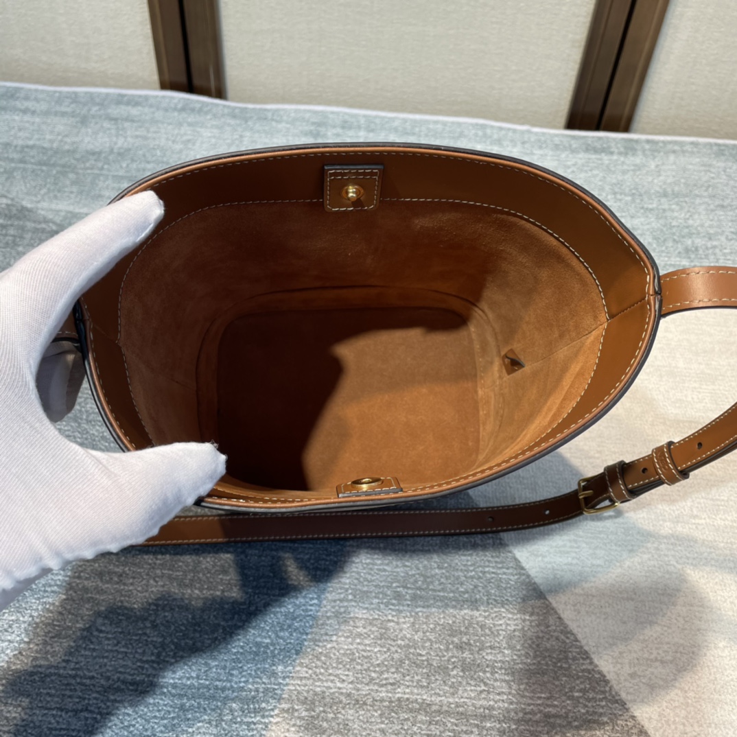Ce**e cuir bucket-30×22×13cm