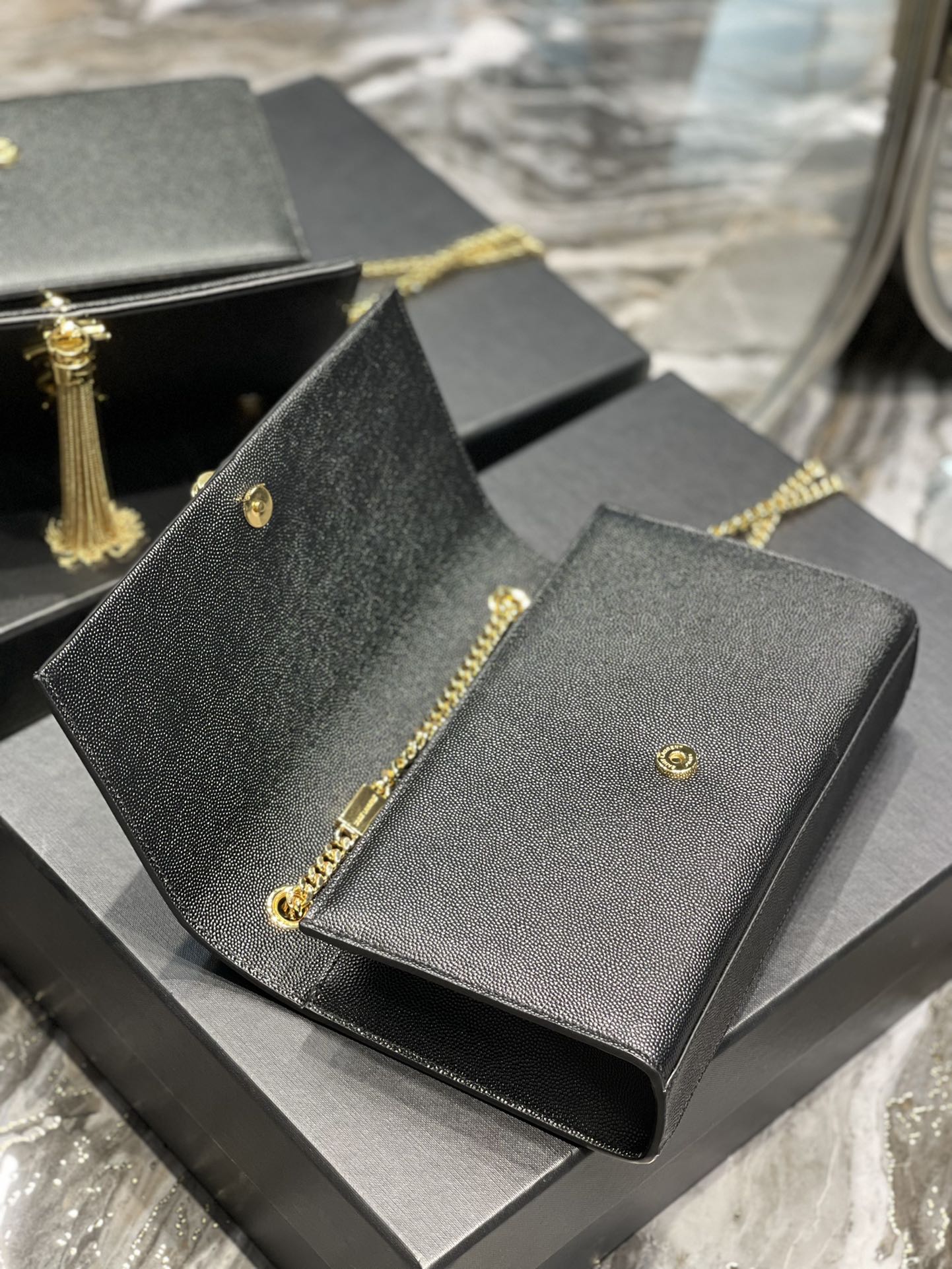 Y*L medium kate bags-caviar-24*14.5*5.5cm