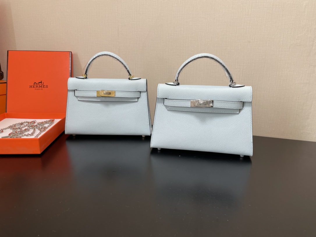 H**mes kelly-gold&silver hardware-19cm