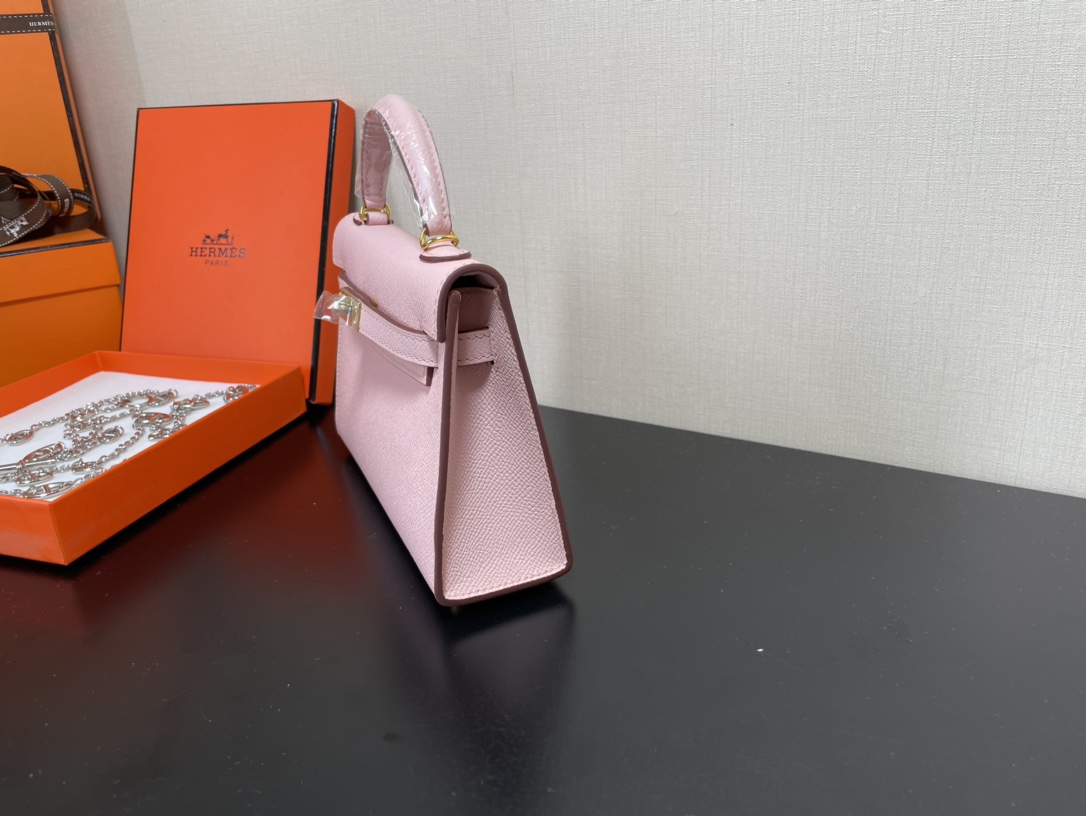 H**mes kelly-gold&silver hardware-19cm