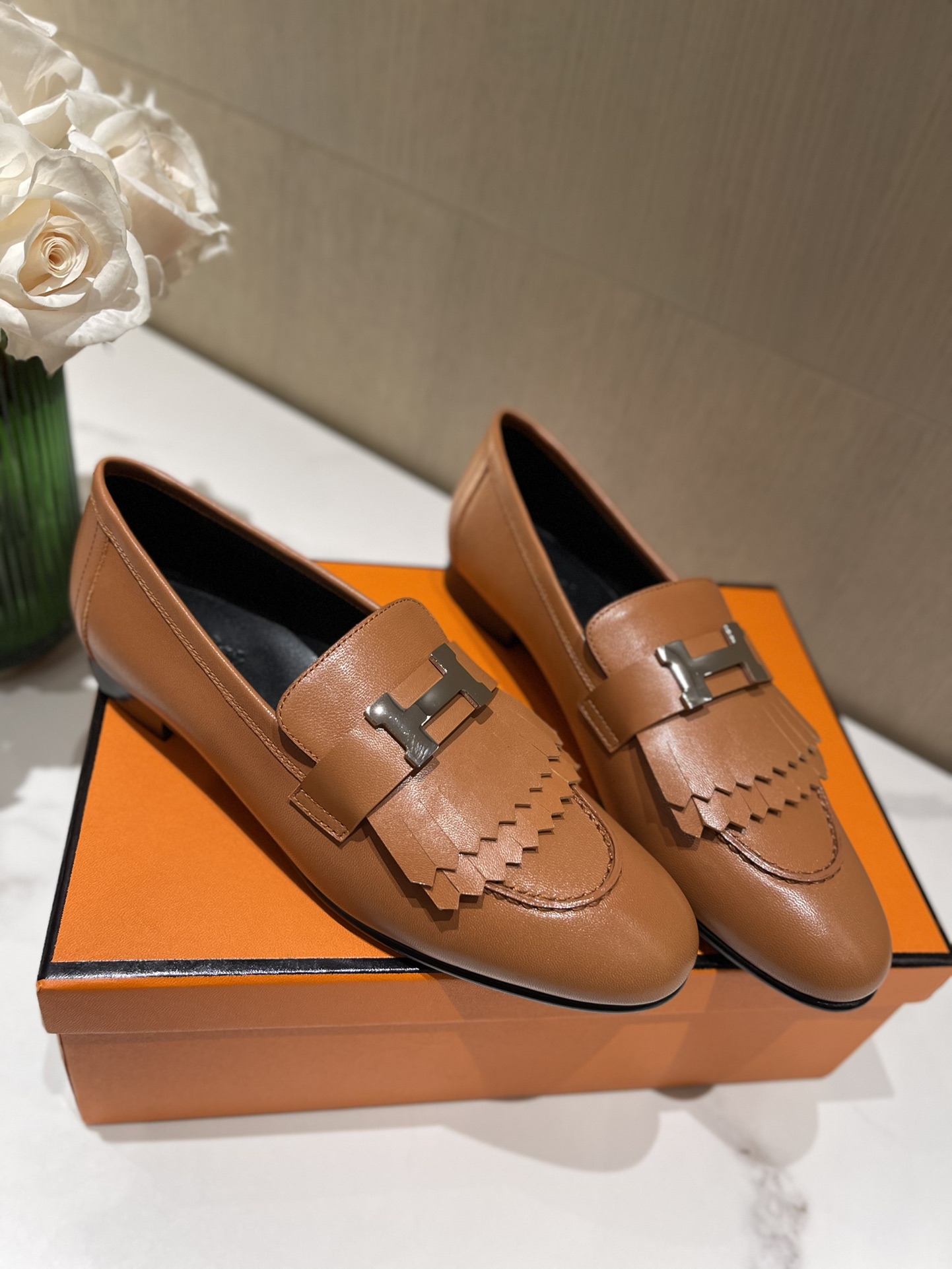 H**mes loafers(eu35-eu40)