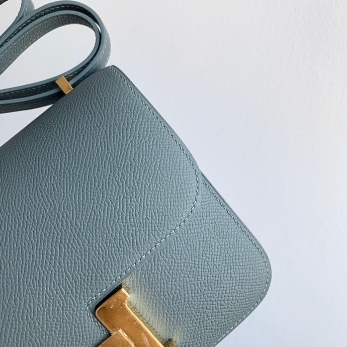 H**mes constance epsom leather-19cm