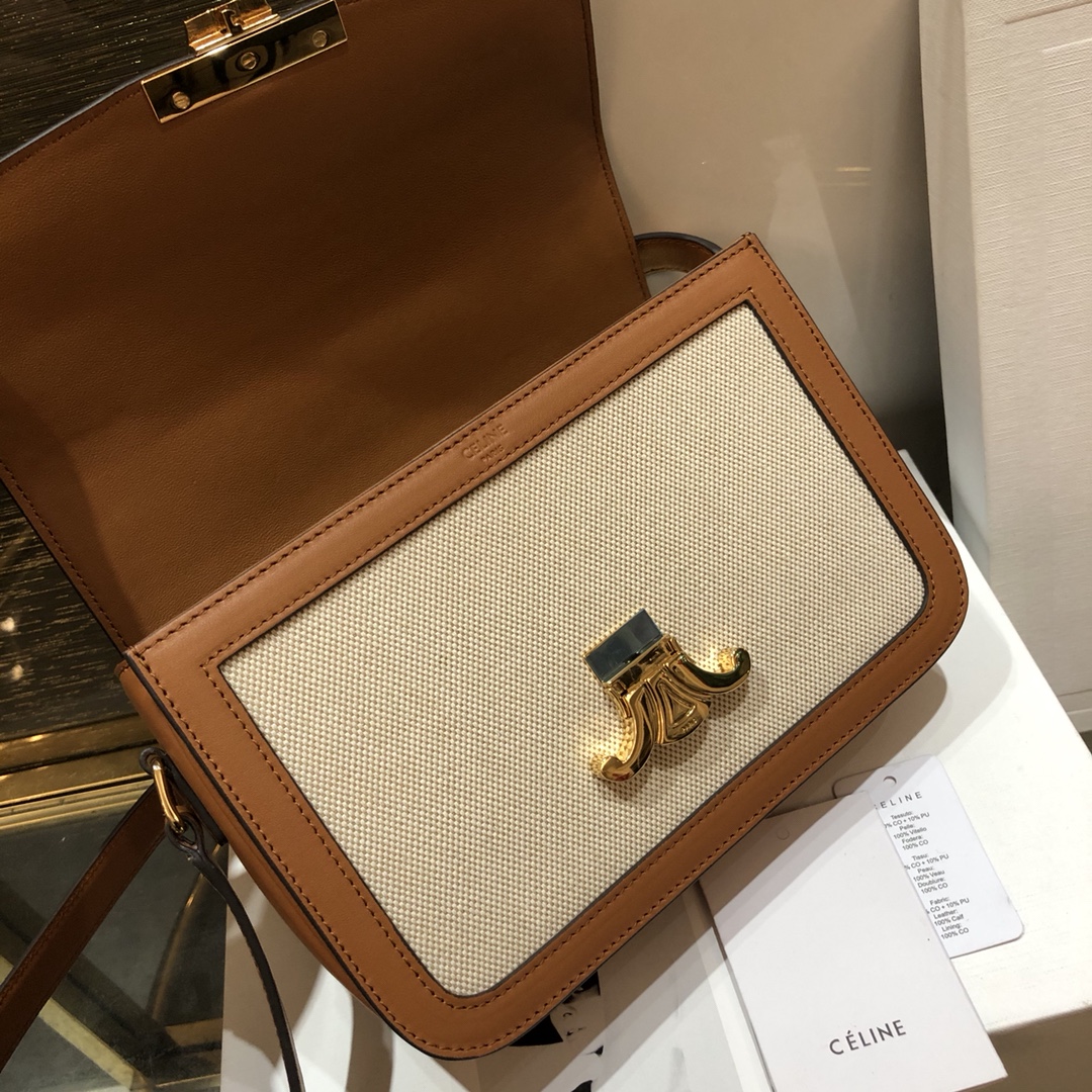 Celin Tambour Box Bag-22*16.5*7CM