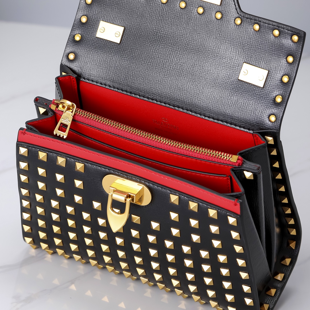Va1e*ntin0 garavani rockstud alcove-22*17*9cm