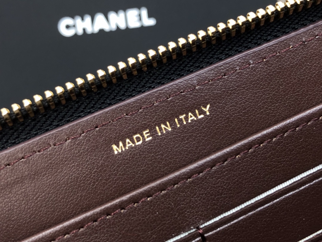 Ch@nel Wallet-Gold Hardware-19*10CM