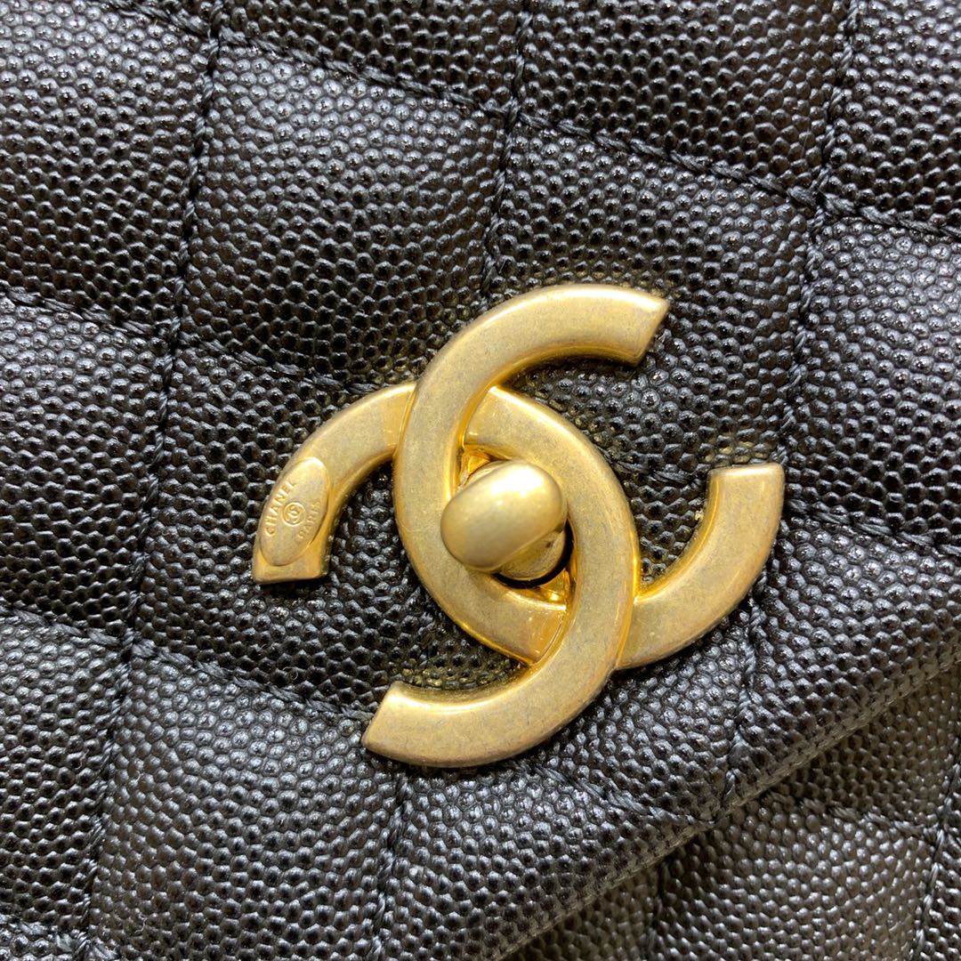 Ch@nel Coco Handlebag-Lizard Handle-28CM