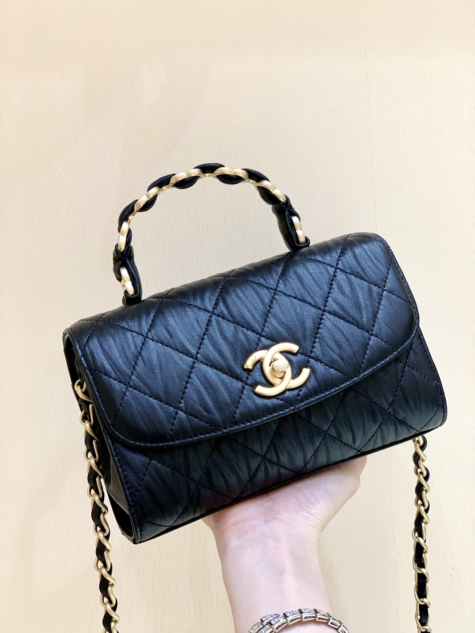 Ch@nel Top Handbags-AS2477-19.5x12.5x7CM