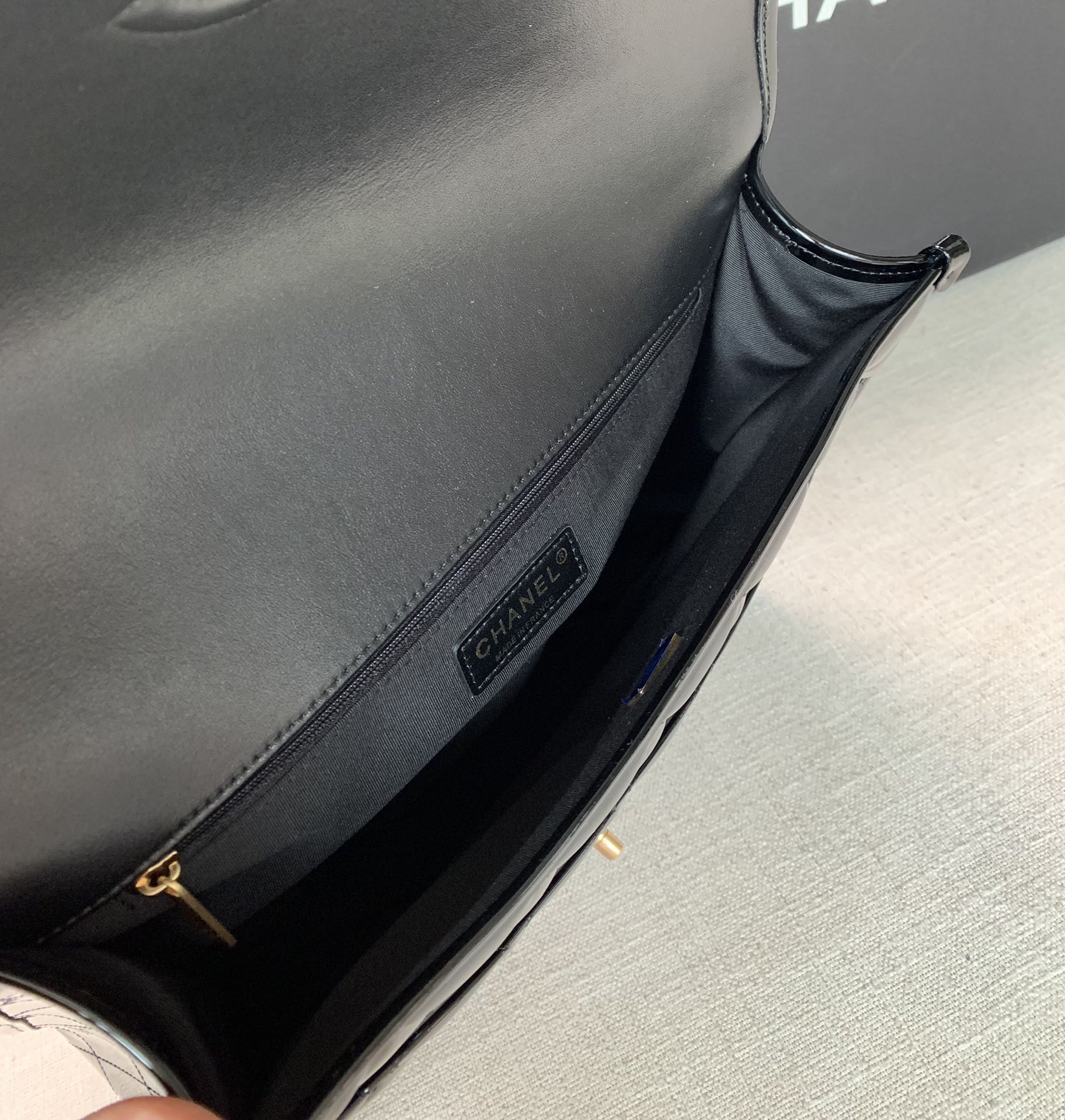 Ch@nel Patent Leather Briefcaseg-31.5*31*9CM