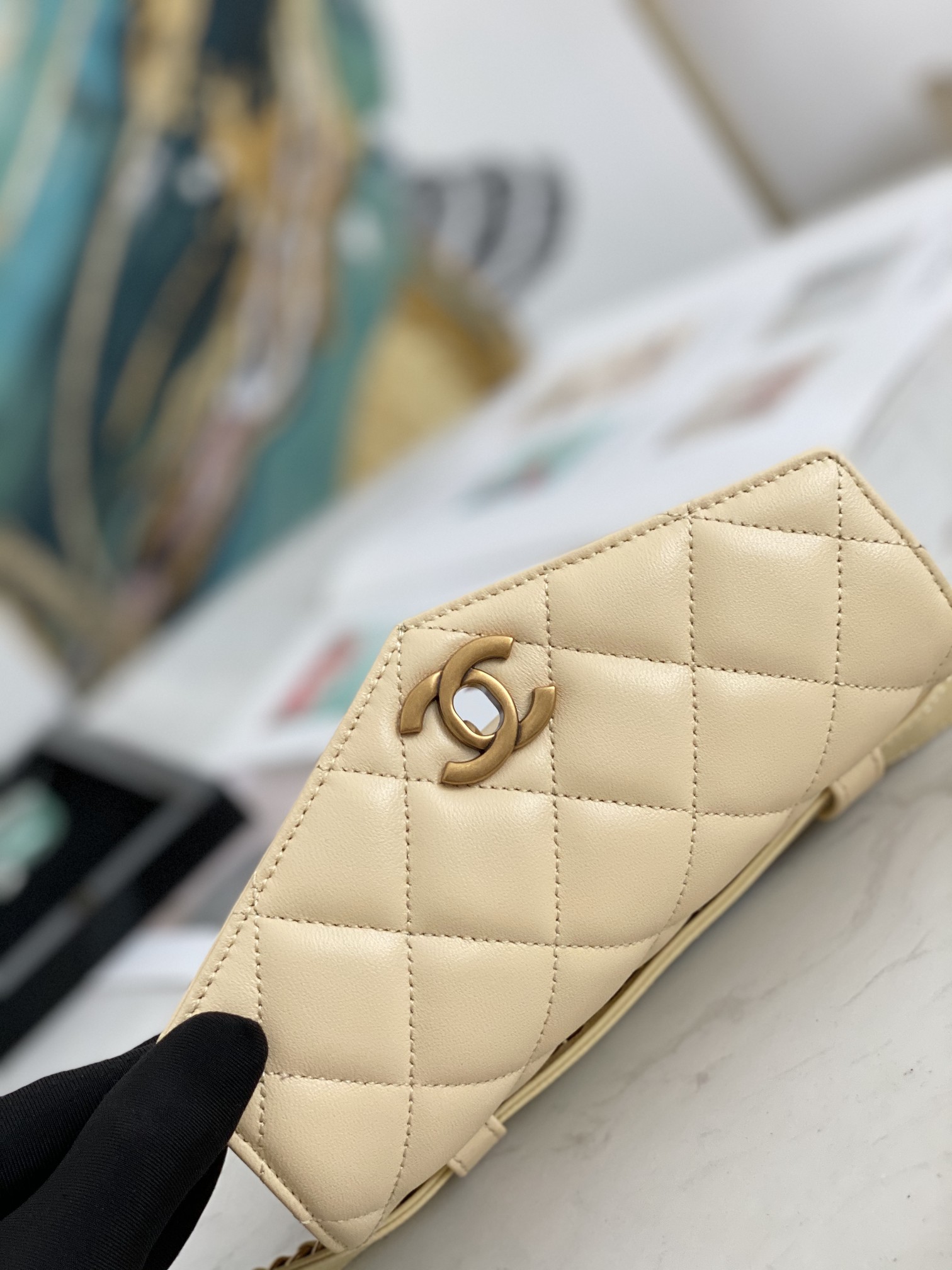 Ch@nel Waist Bag-18*3.5*12CM