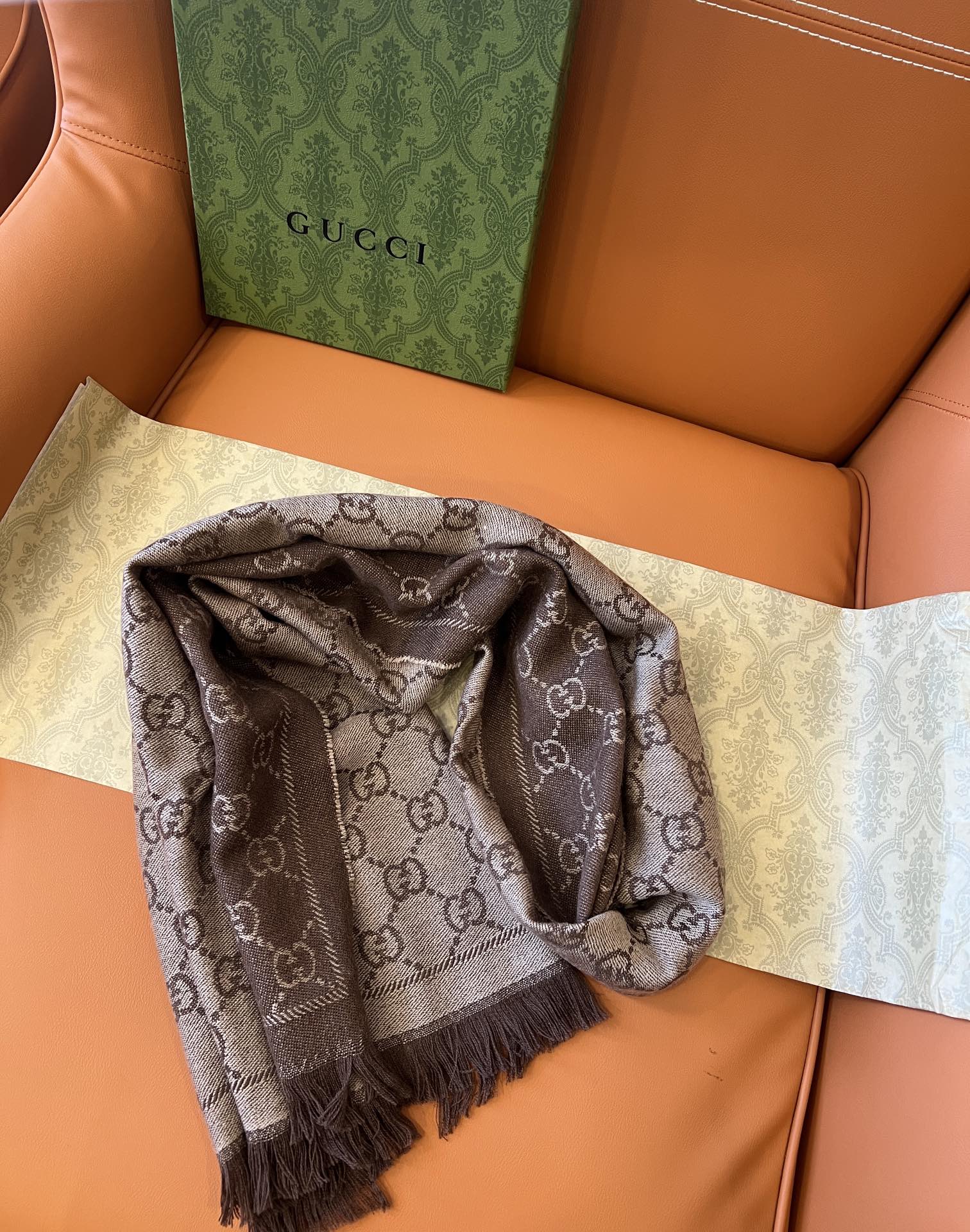 G*u*i scarf-48*180cm