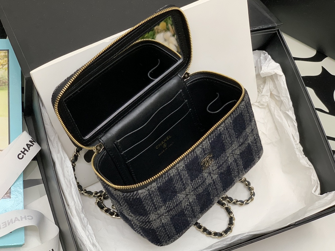 Ch@nel Mini Cosmetic Bag-10*17*8CM