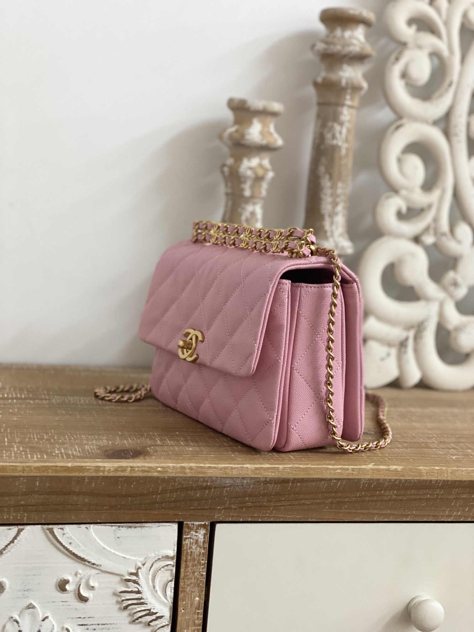 Ch@nel Flap Bag-13*20*9.5CM