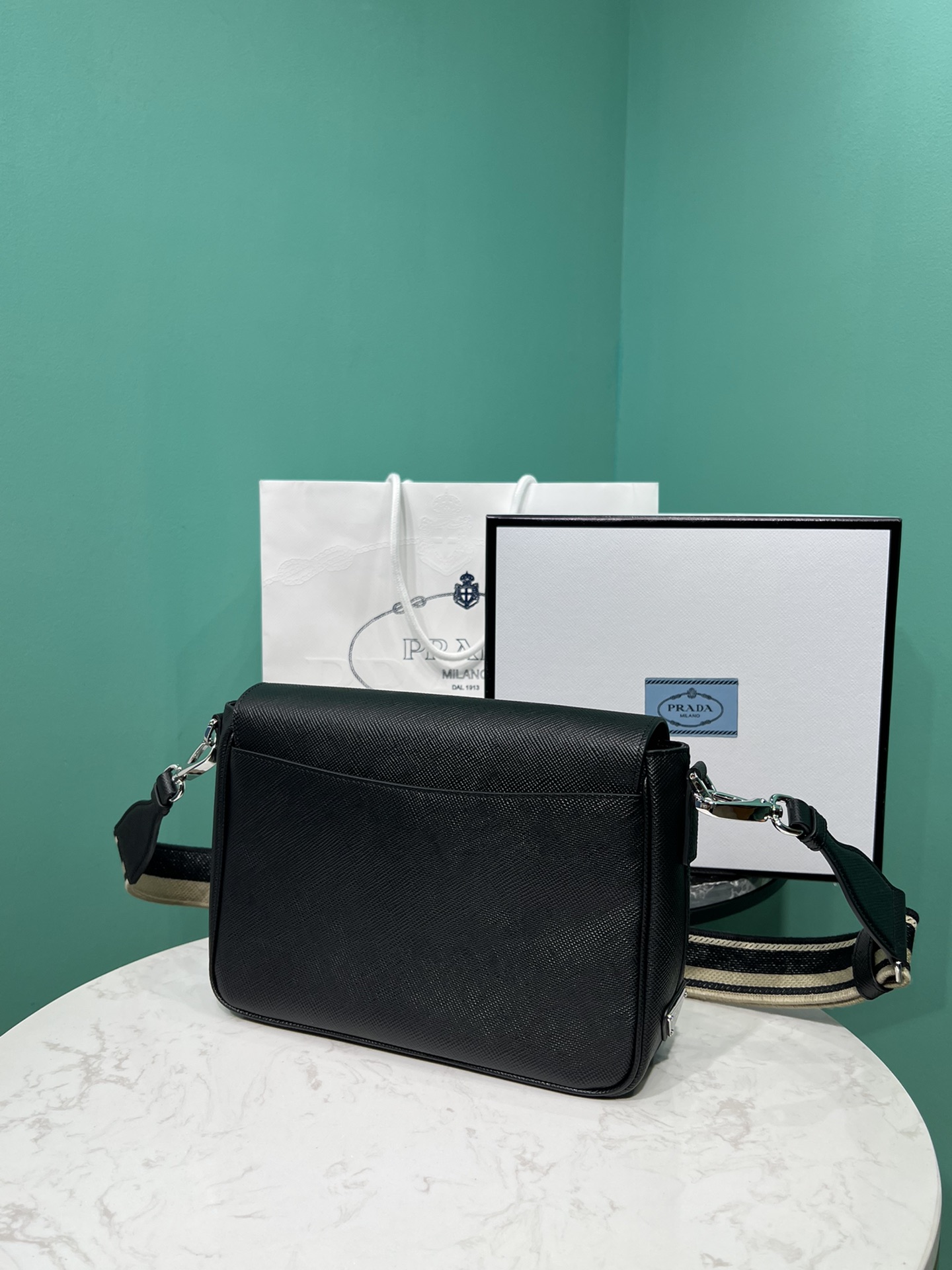 Pra*a crossbody bag-2vd046 -26*18*6.5cm