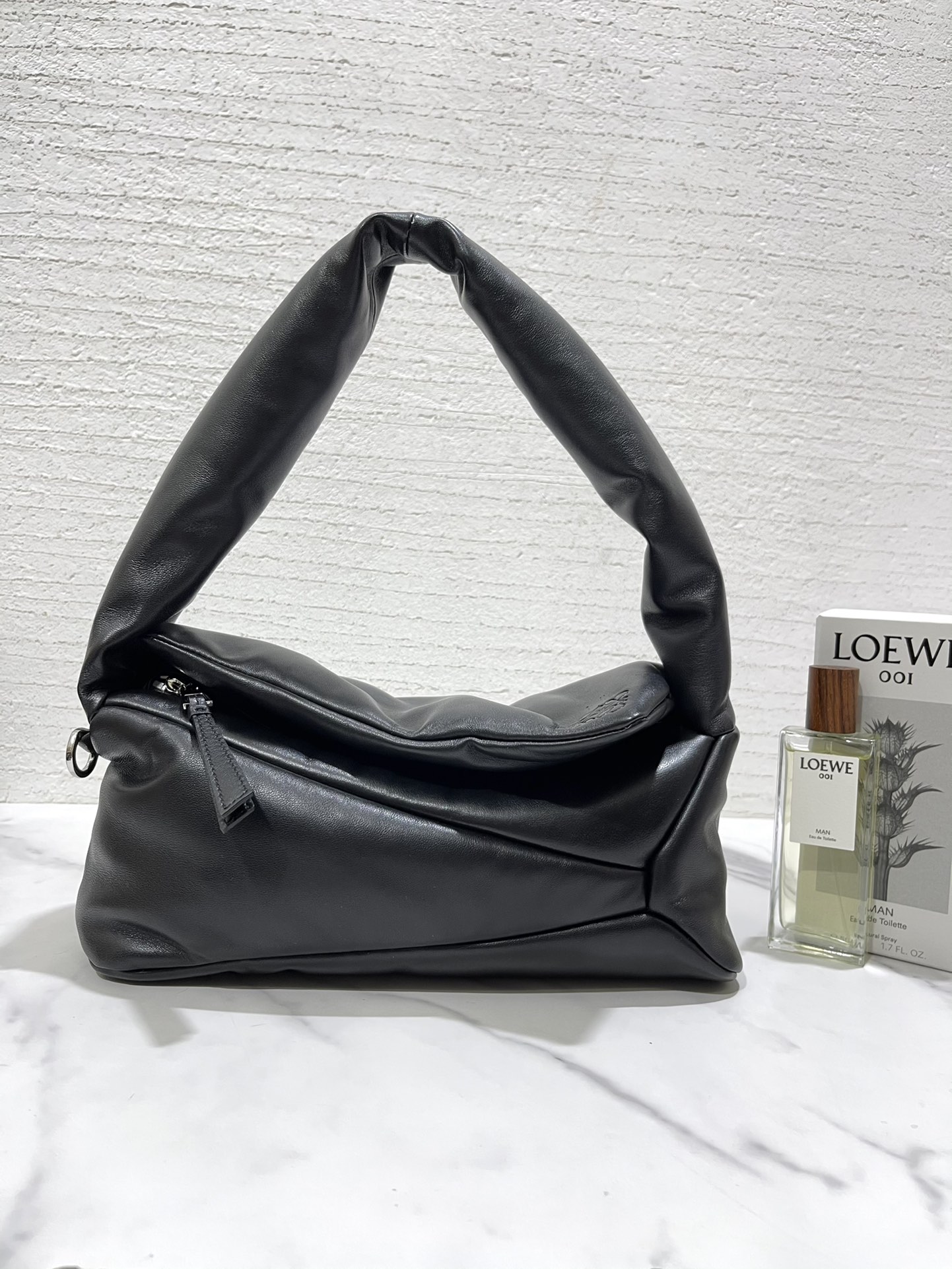 L0ew* puzzle puffer hobo bag-31*16*13cm