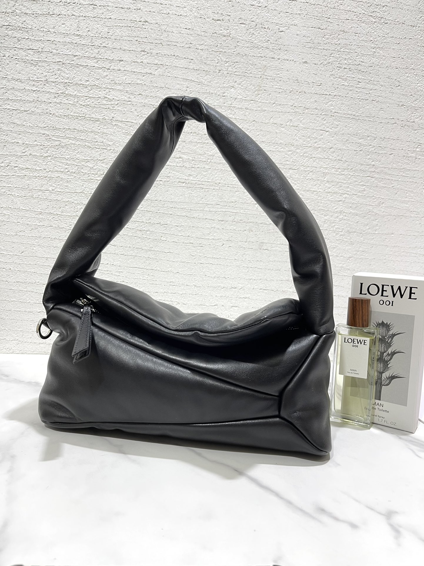 L0ew* puzzle puffer hobo bag-31*16*13cm