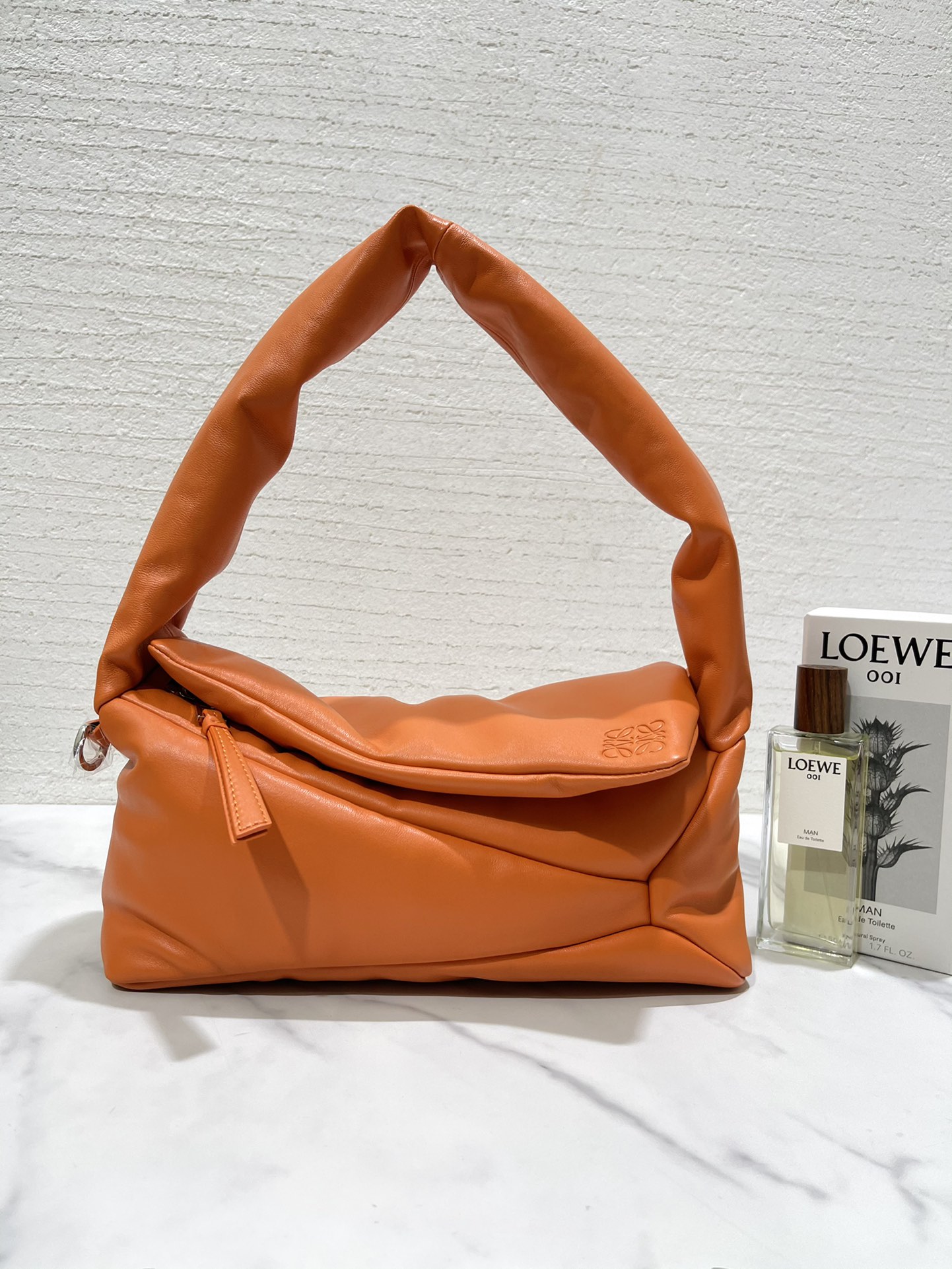 L0ew* puzzle puffer hobo bag-31*16*13cm