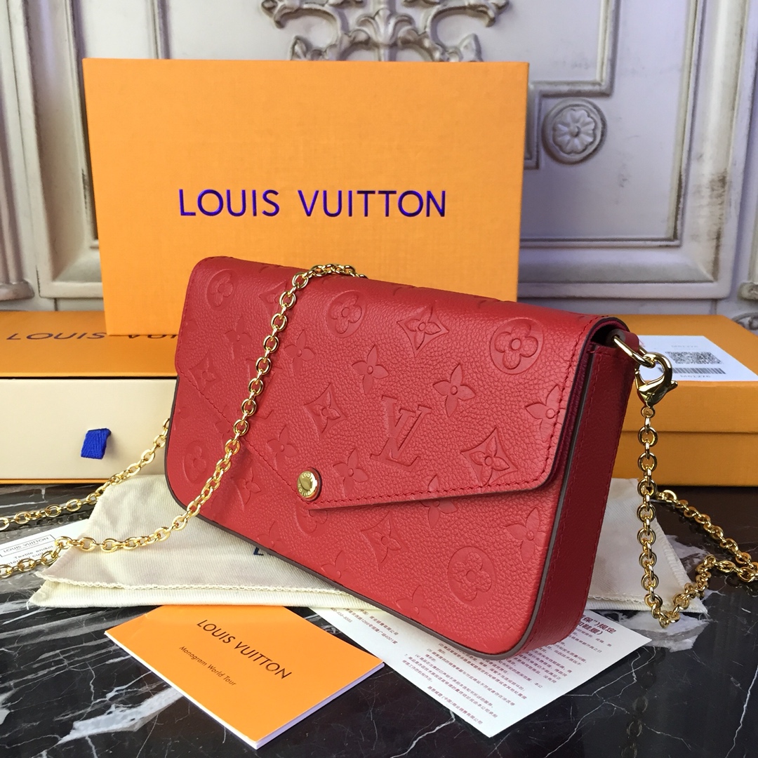 l0*is V*t0n pochette félicie-m63700-21*11* 2cm