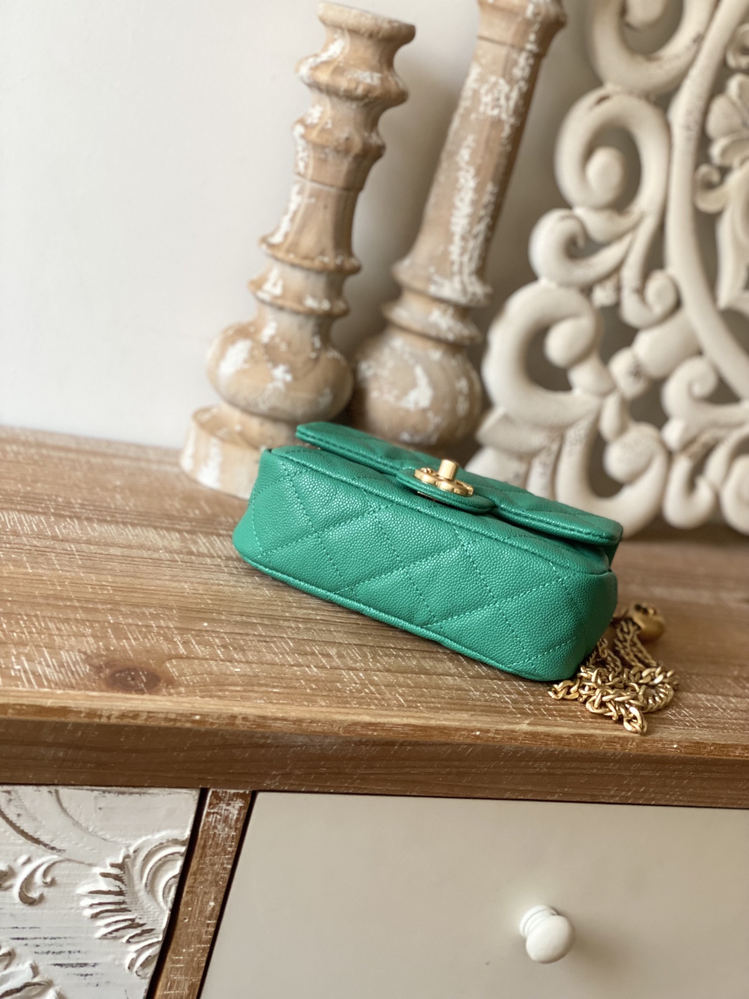 Ch@nel Flap Bag-12*19*8CM
