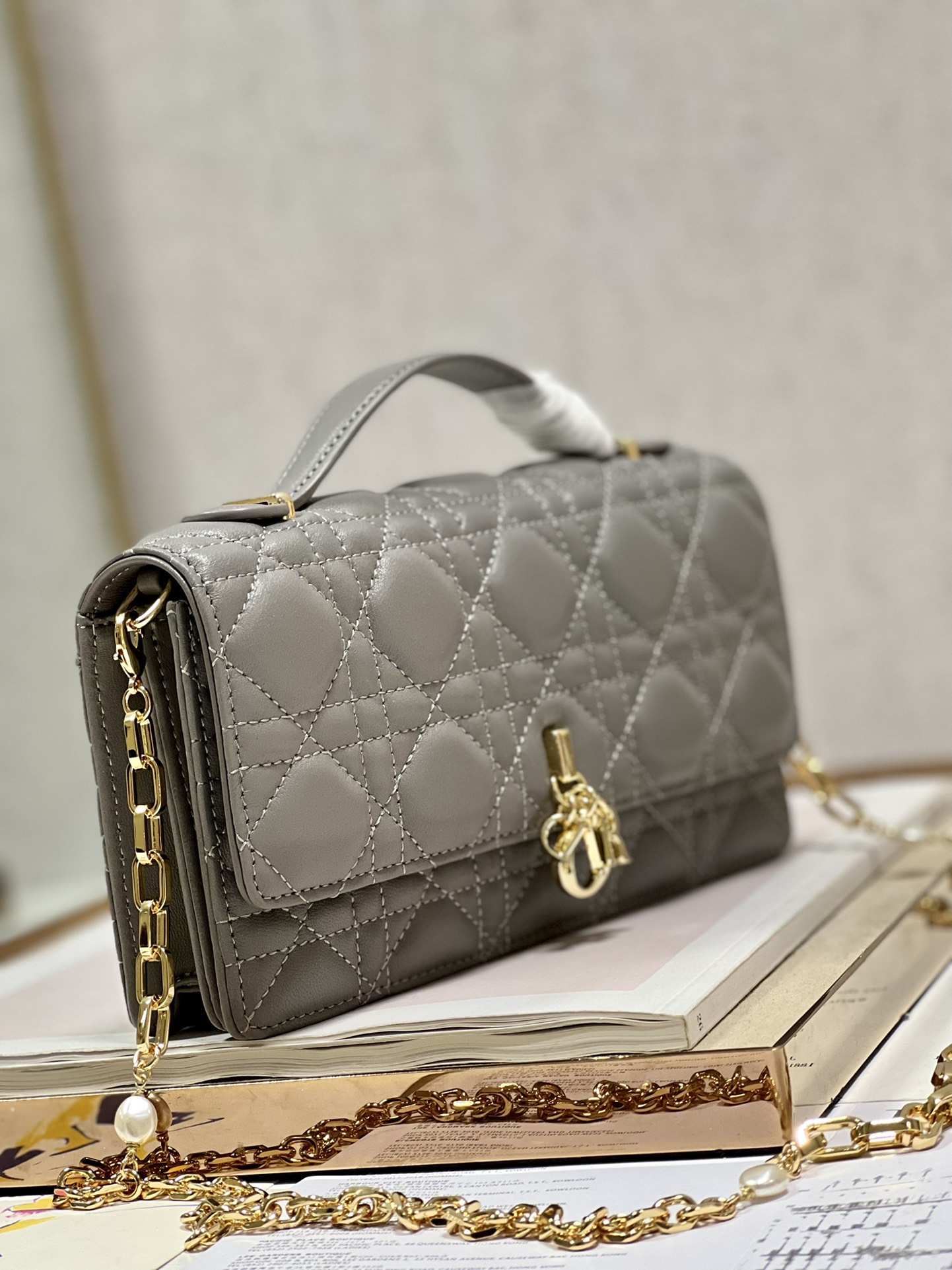 lady D*or bag-21 x 11.5 x 4.5cm