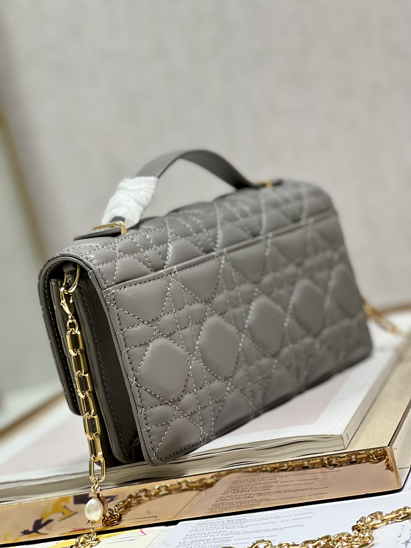 lady D*or bag-21 x 11.5 x 4.5cm