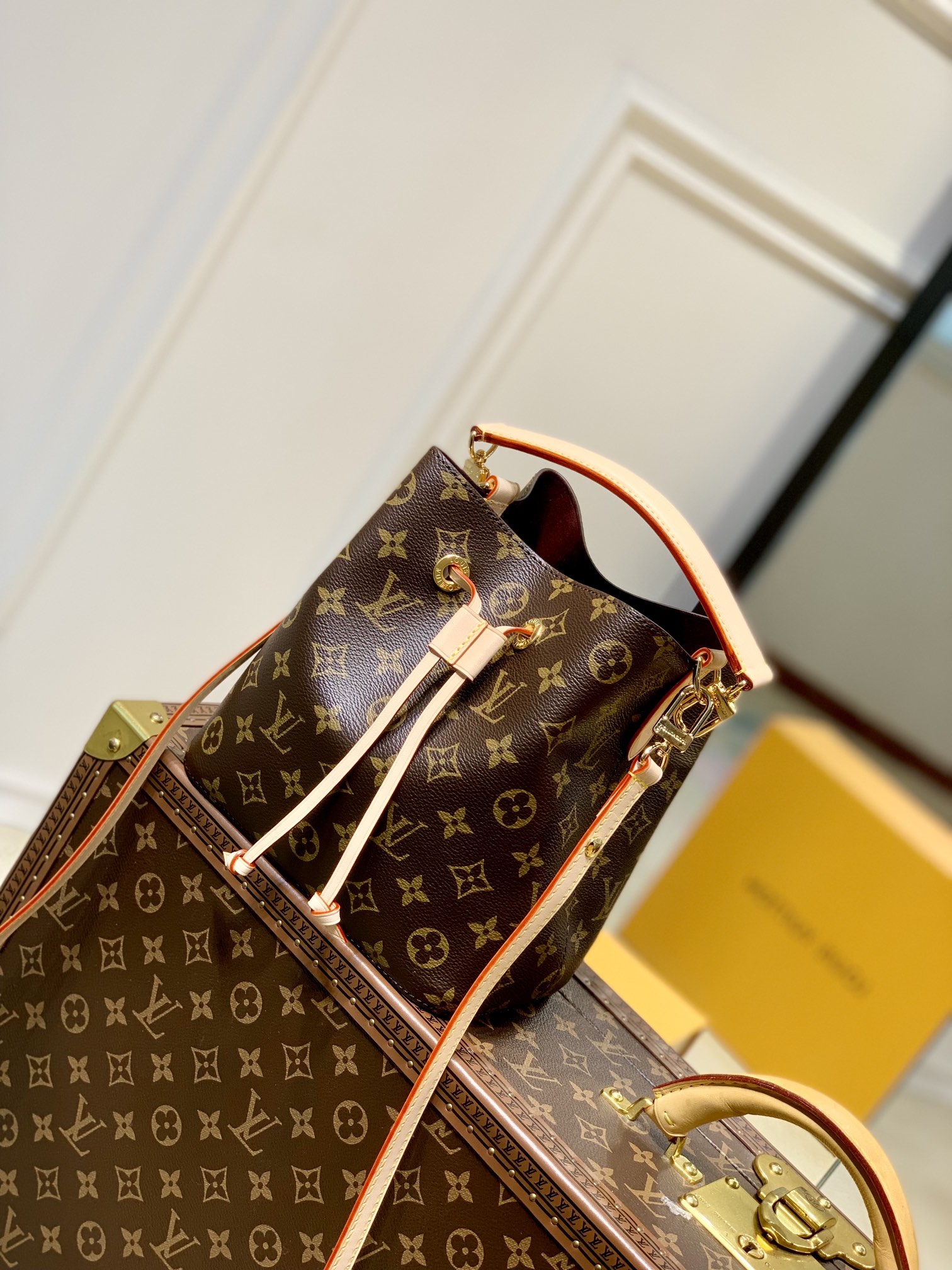 l0*is V*t0n néonoé bucket bag -m46581-20 x 20 x 13cm