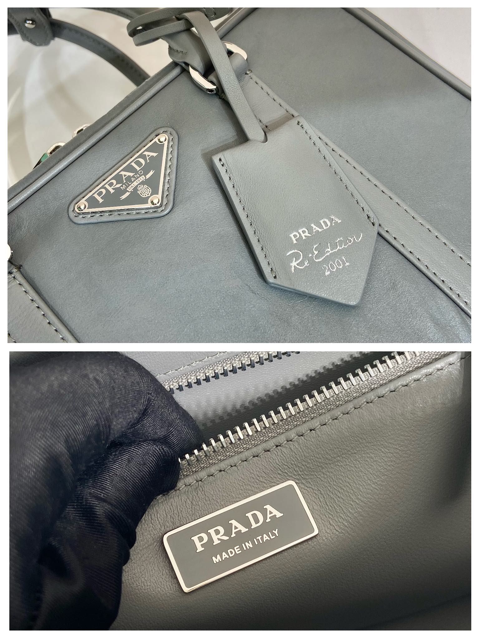 Pra*a 1bb092 boston tote-24*15.5*7cm
