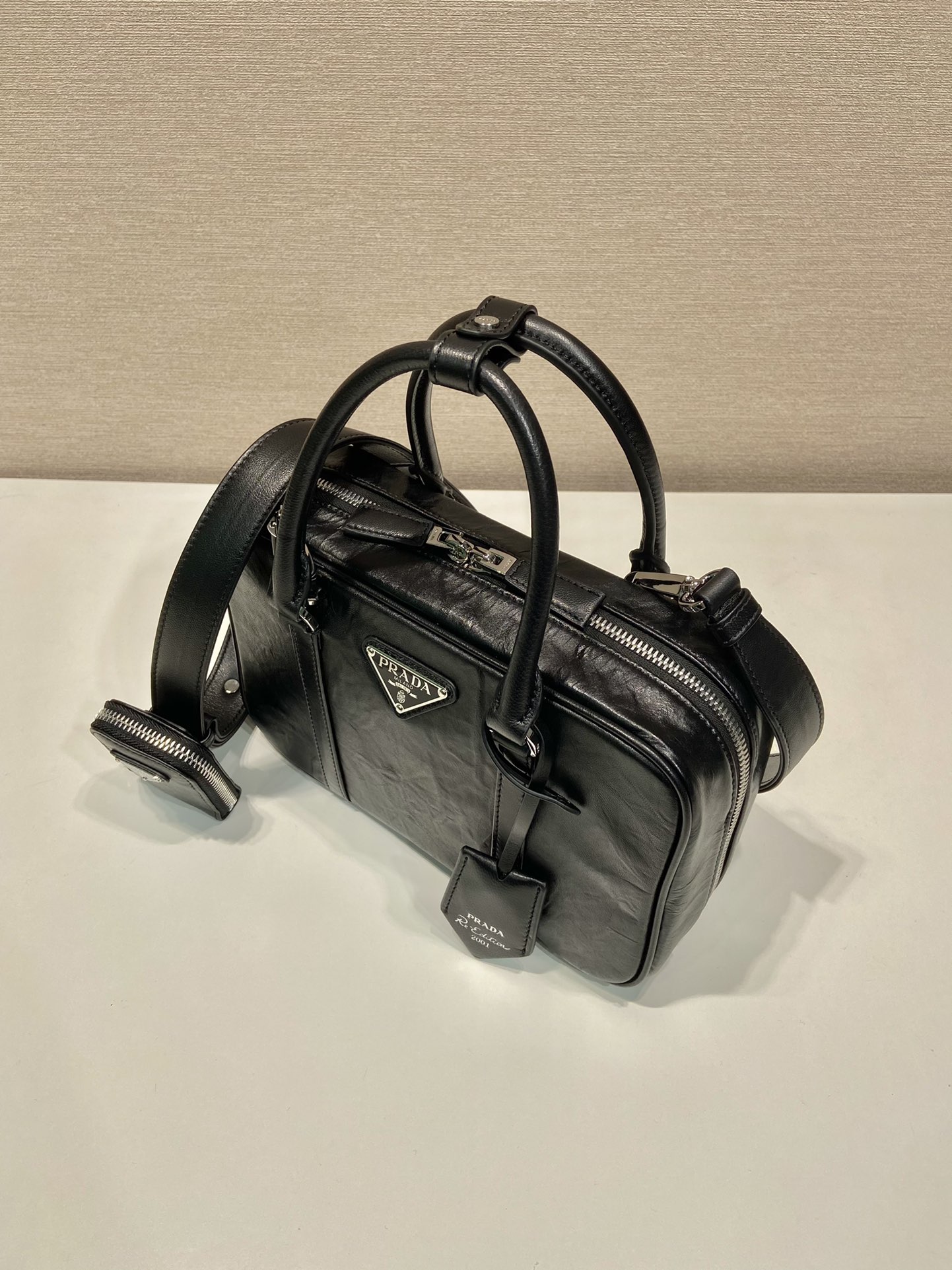 Pra*a 1bb092 boston tote-24*15.5*7cm