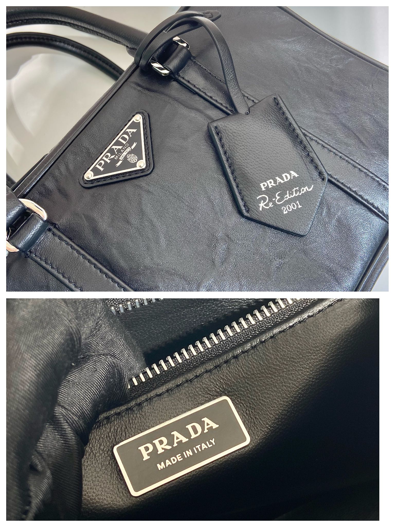 Pra*a 1bb092 boston tote-24*15.5*7cm