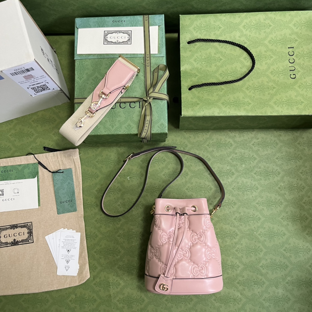 G*u*i gg matelassé bucket bag-17*20*10cm