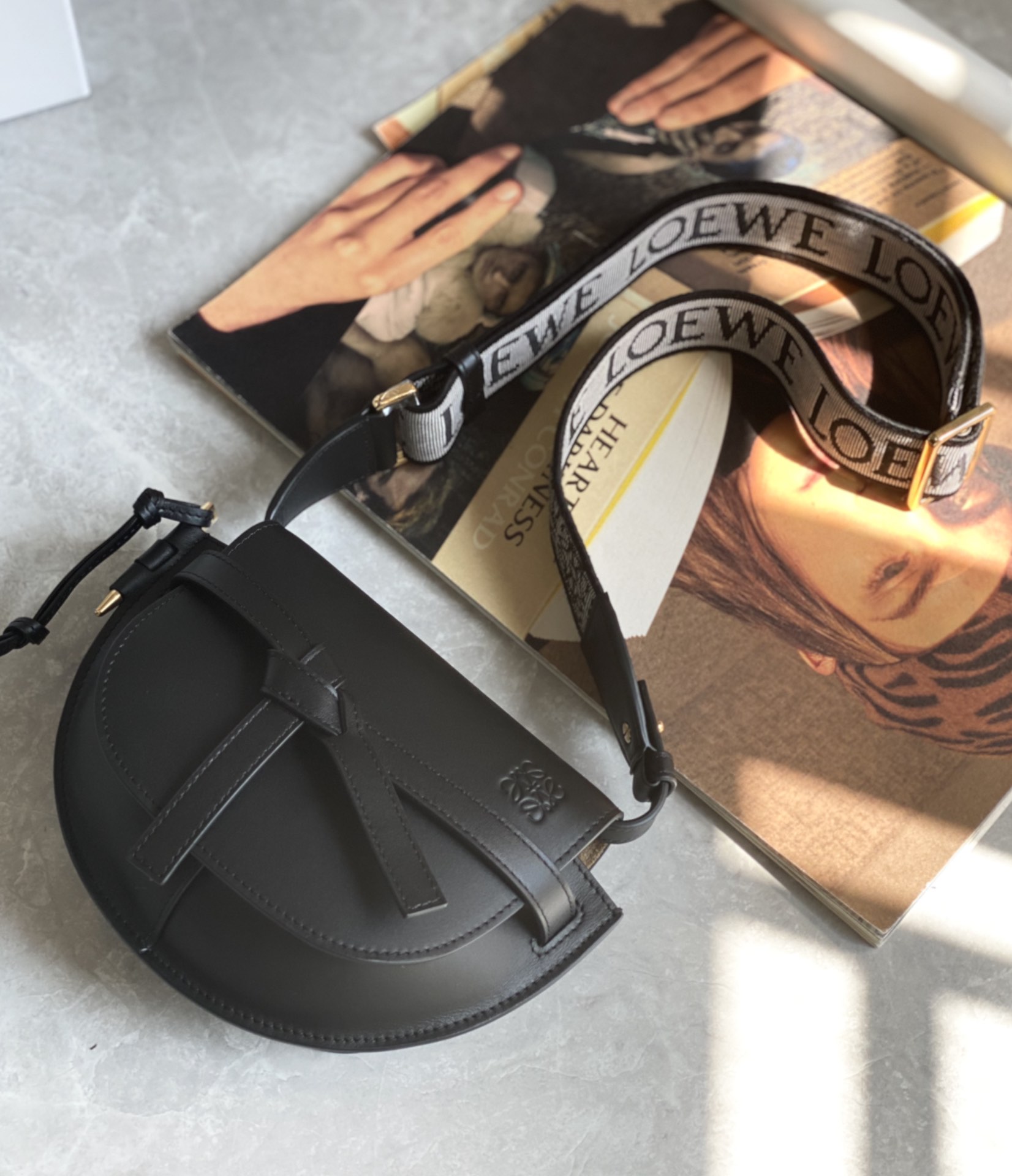 L0ew* mini gate dual bag-21*12.5*9cm