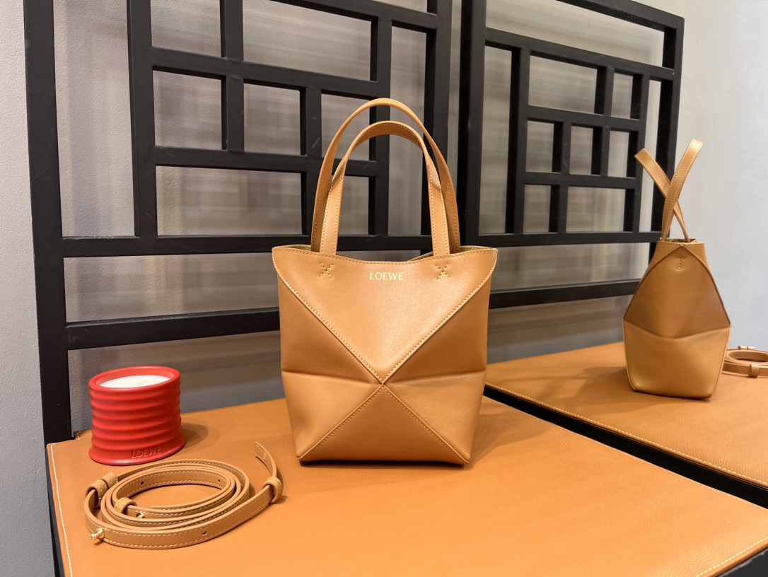 L0ew* puzzle tote-16.5/9.5/20cm