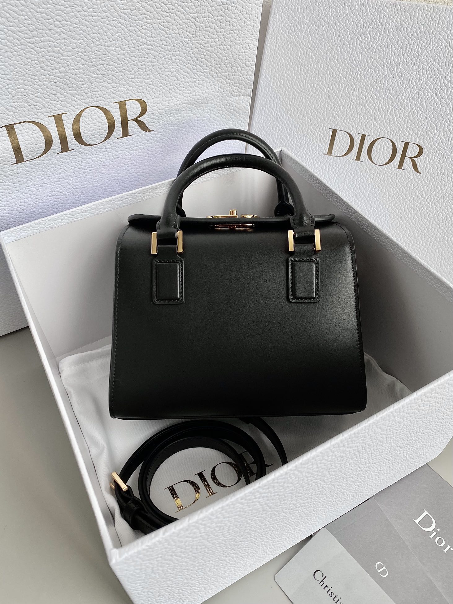 D*or boston tote-20×12.5×16.2cm