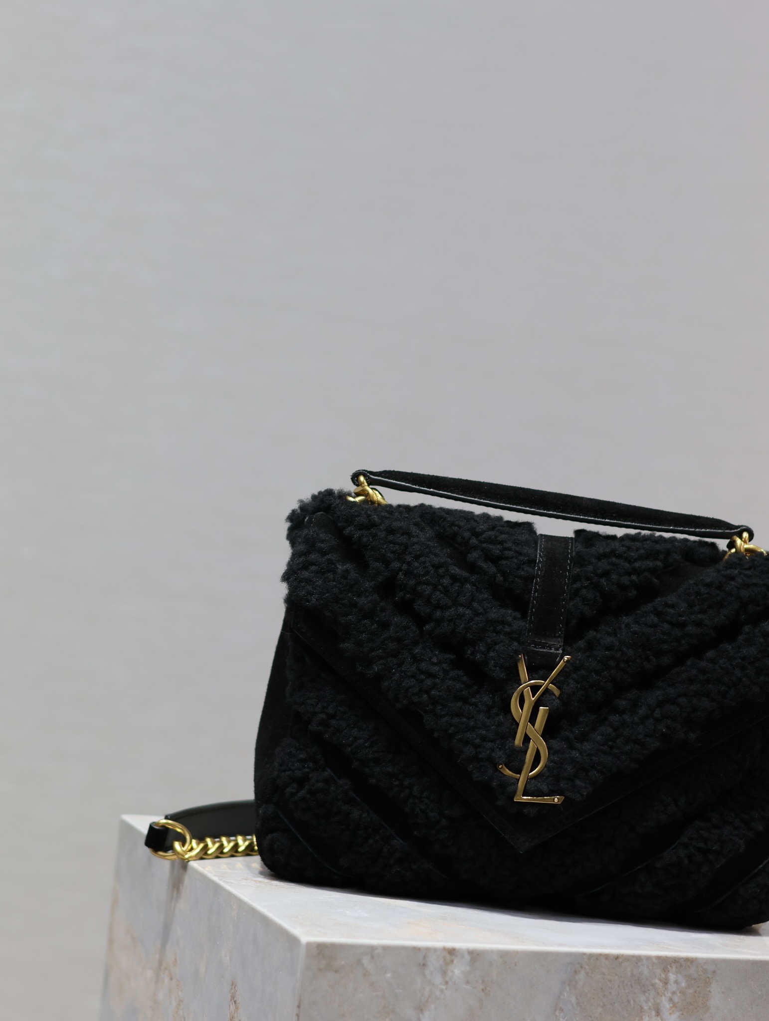 YS L Monogram College Bag-24*17*7CM