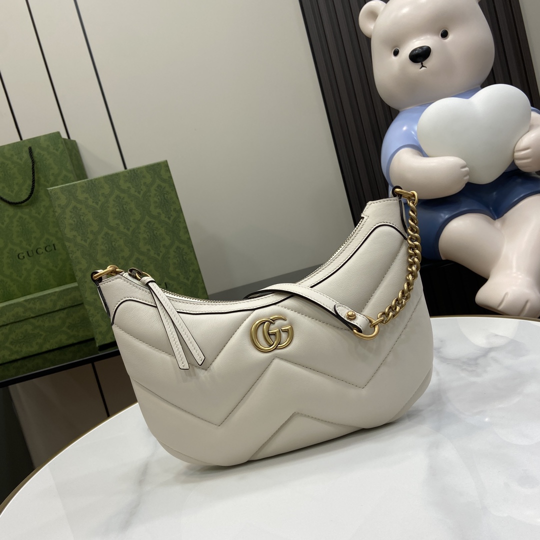G*u*i gg marmont moon bag-17*26*4cm