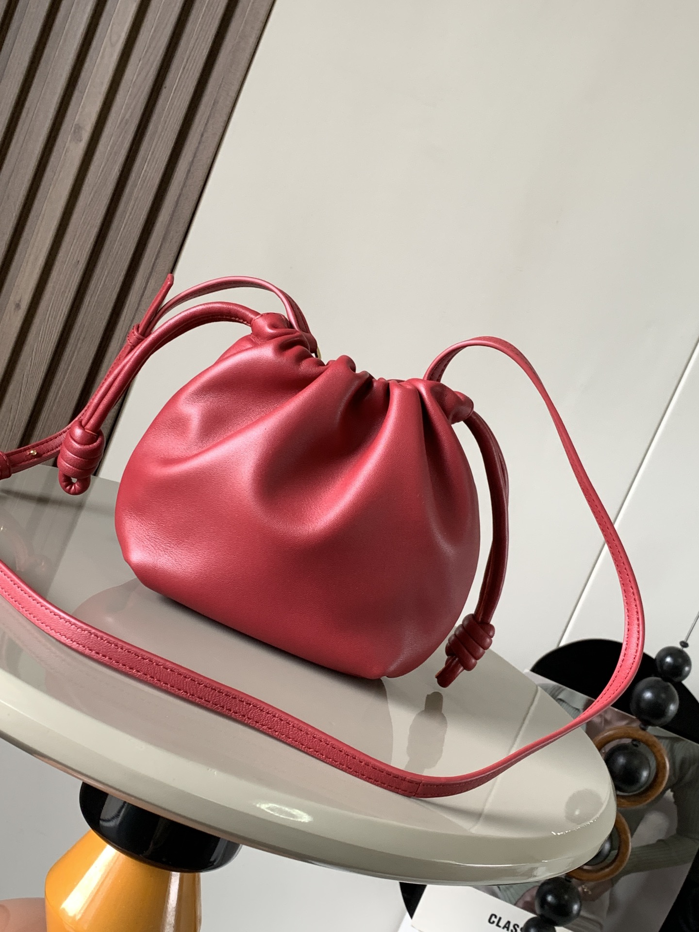 L0ew* mini flamenco purse bag-23*17*5.5cm