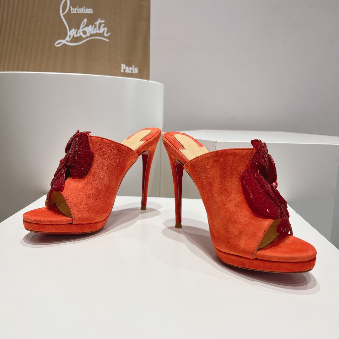 Ch**an louboutin slides-12cm
