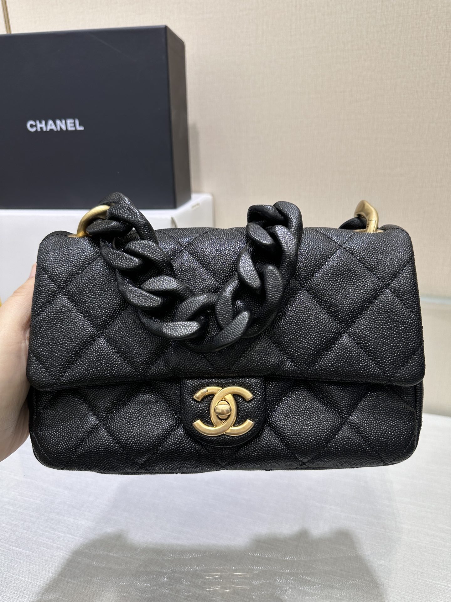 Ch@nel Flap Bag-22x6x15CM