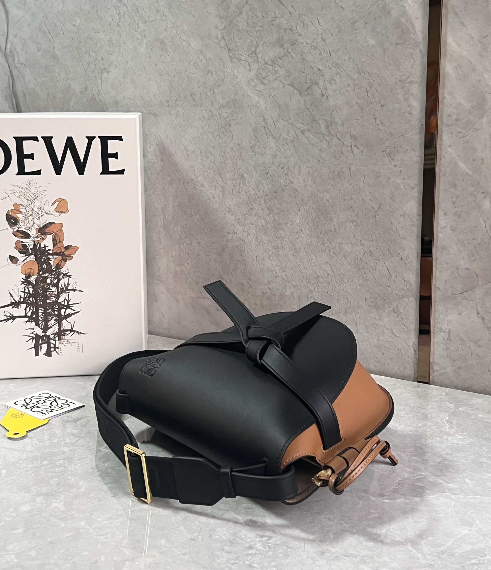 L0ew* puzzle gatedual bag-25*19*11.5cm