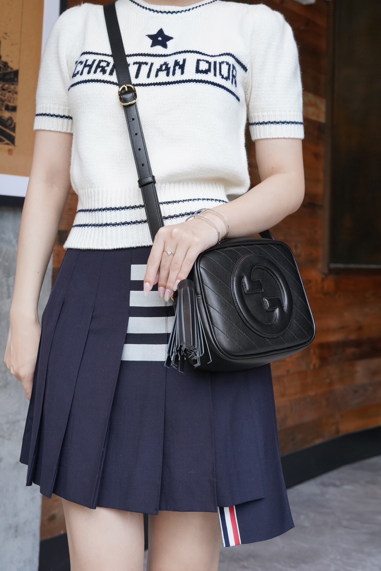 G*u*i blondie shoulder bag-21*15.5*5cm
