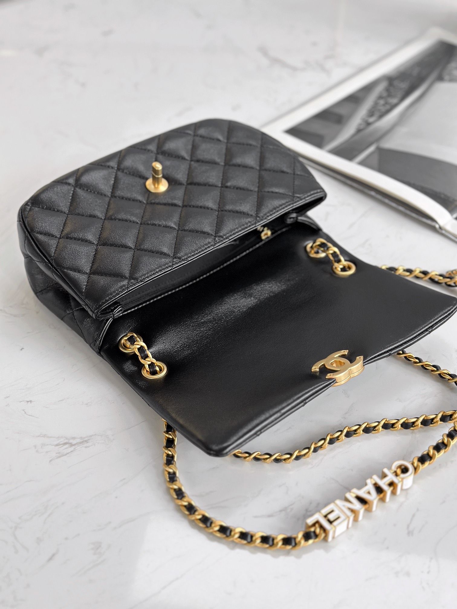 Ch@Nel Flap Bag-15.5*23*8.5CM