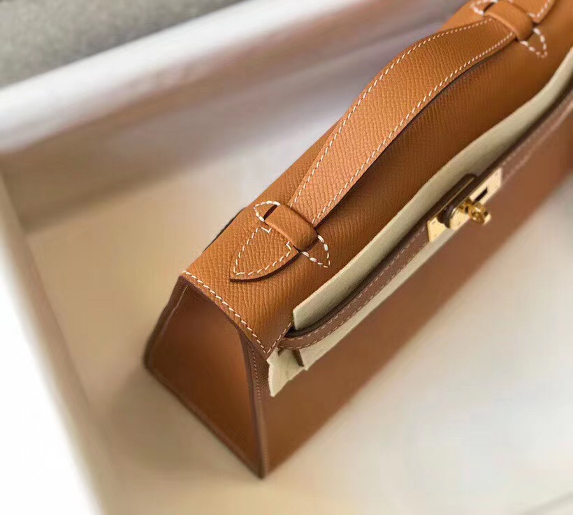H**mes mini kelly pochette-epsom leather-22cm