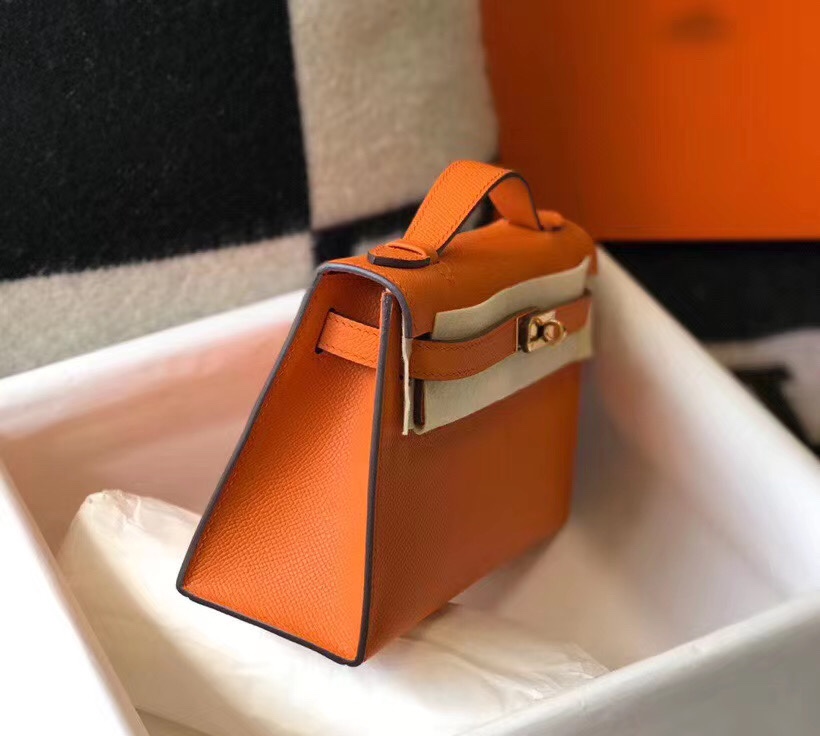 H**mes mini kelly pochette-epsom leather-22cm